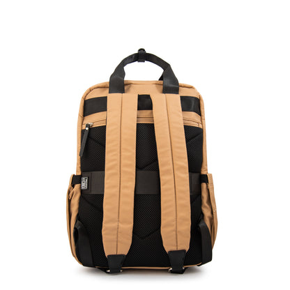 Mochila porta notebook juliana grande beige oscuro
