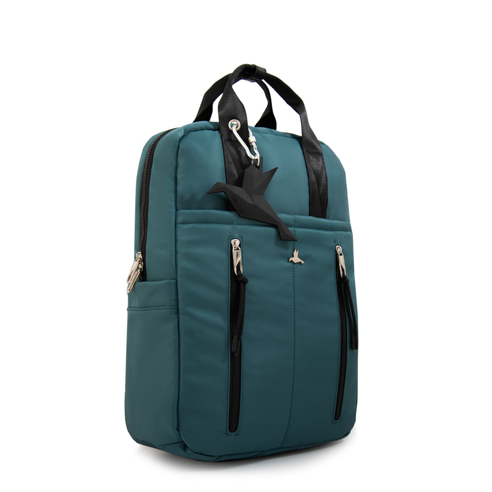 Mochila porta notebook juliana grande petroleo oscuro