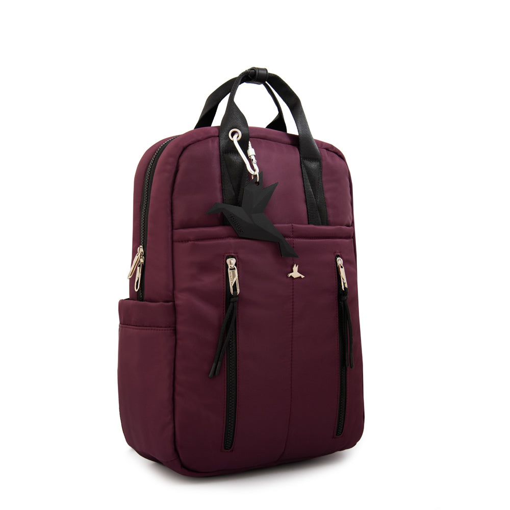 Mochila porta notebook juliana grande burdeo