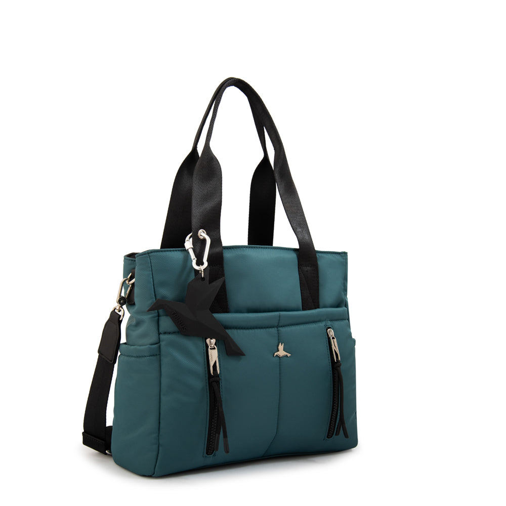 Cartera tote juliana grande petroleo oscuro