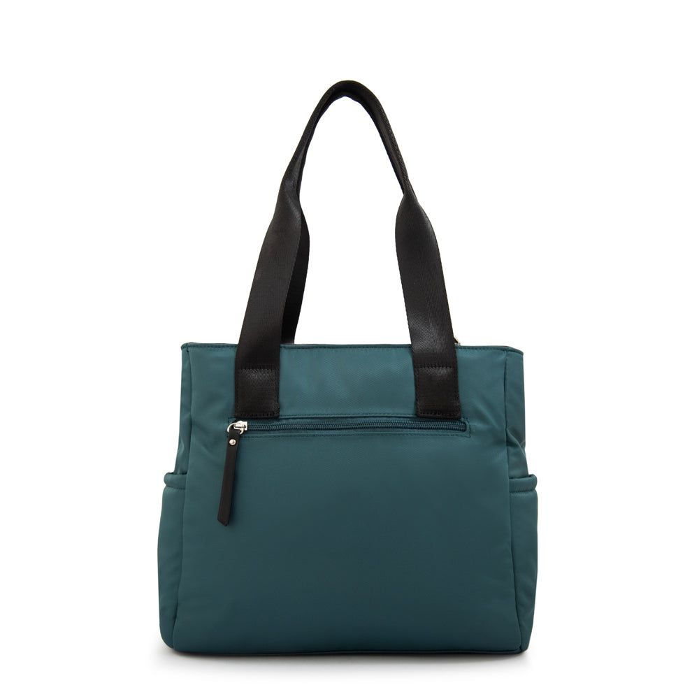 Cartera tote juliana grande petroleo oscuro