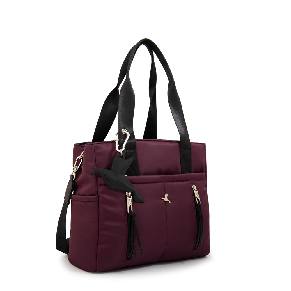 Cartera tote juliana grande burdeo