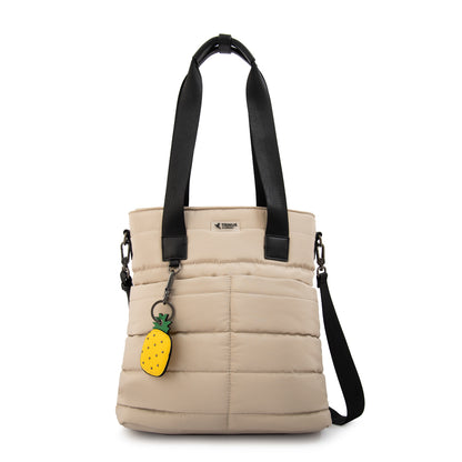 Cartera tote shopping tiana mediana beige