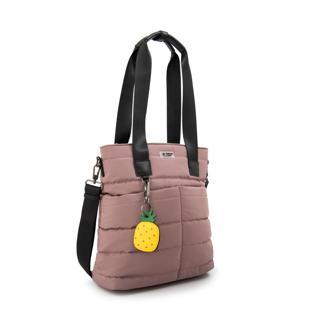 Cartera tote shopping tiana mediana rosa viejo