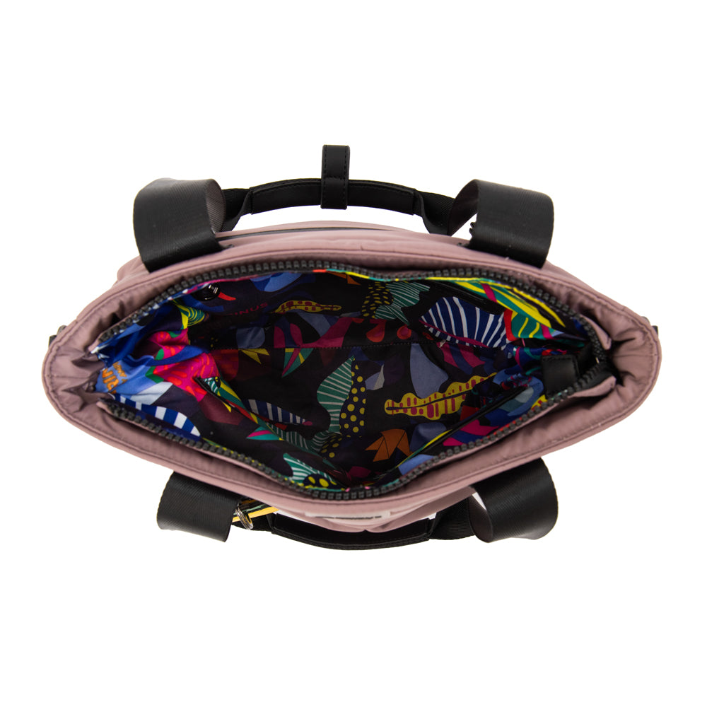 Cartera tote shopping tiana mediana rosa viejo