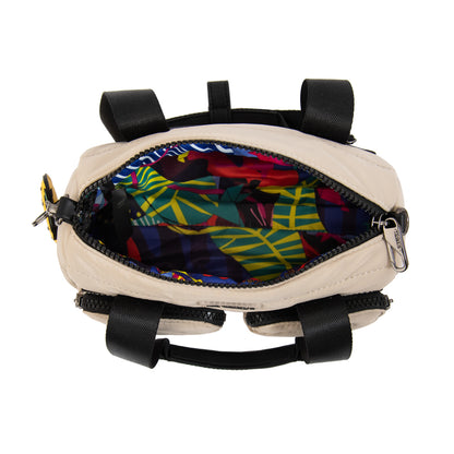 Cartera tote tiana pequeña beige