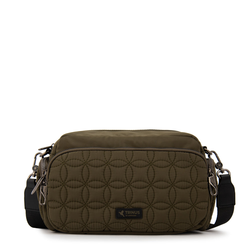 Cartera bandolera sahara pequeña verde oliva