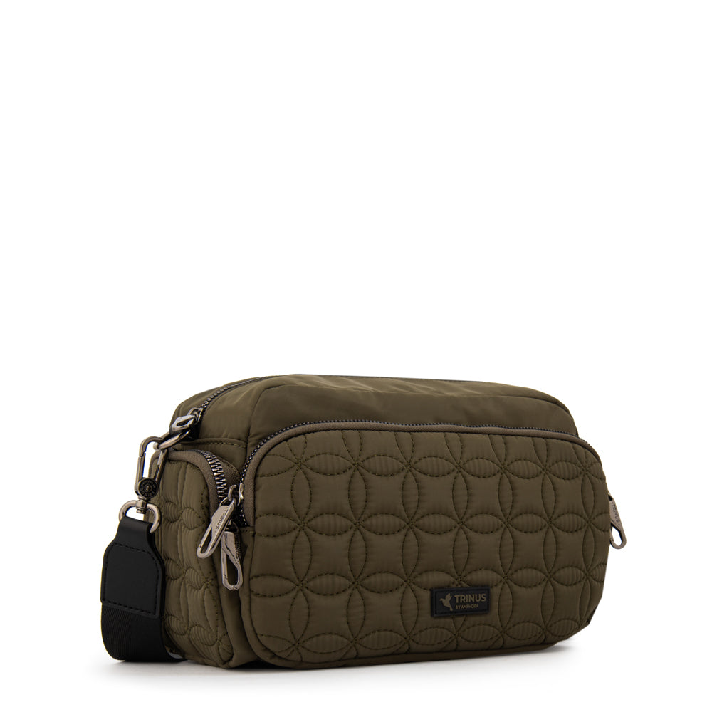 Cartera bandolera sahara pequeña verde oliva