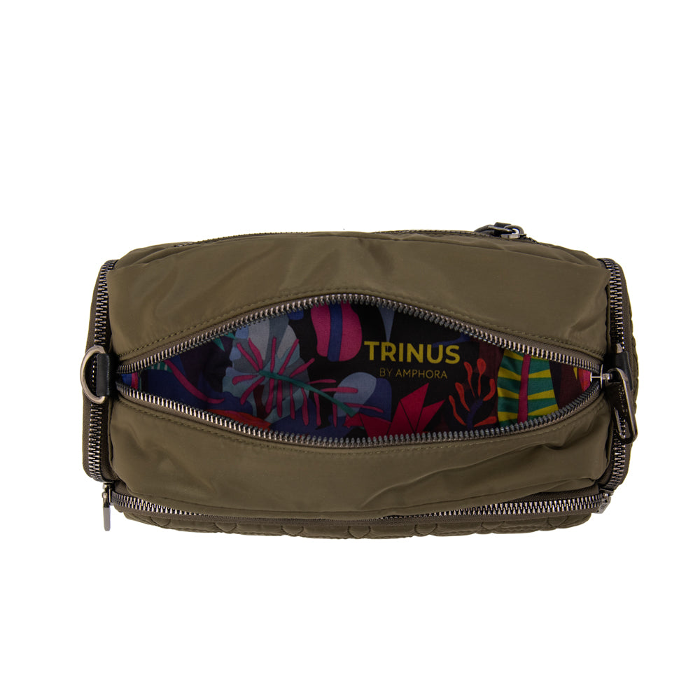 Cartera bandolera sahara pequeña verde oliva