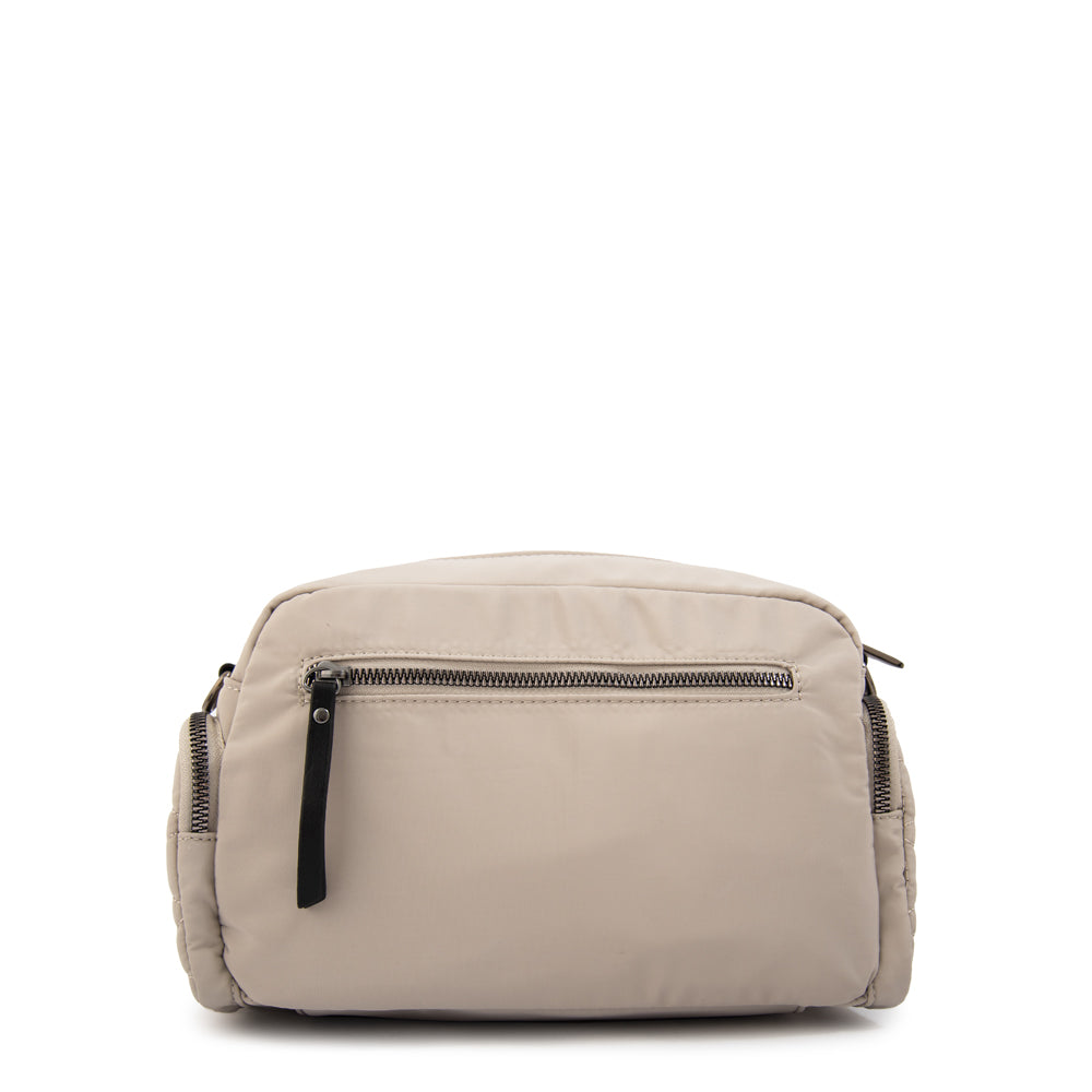 Cartera bandolera sahara pequeña blanco crudo