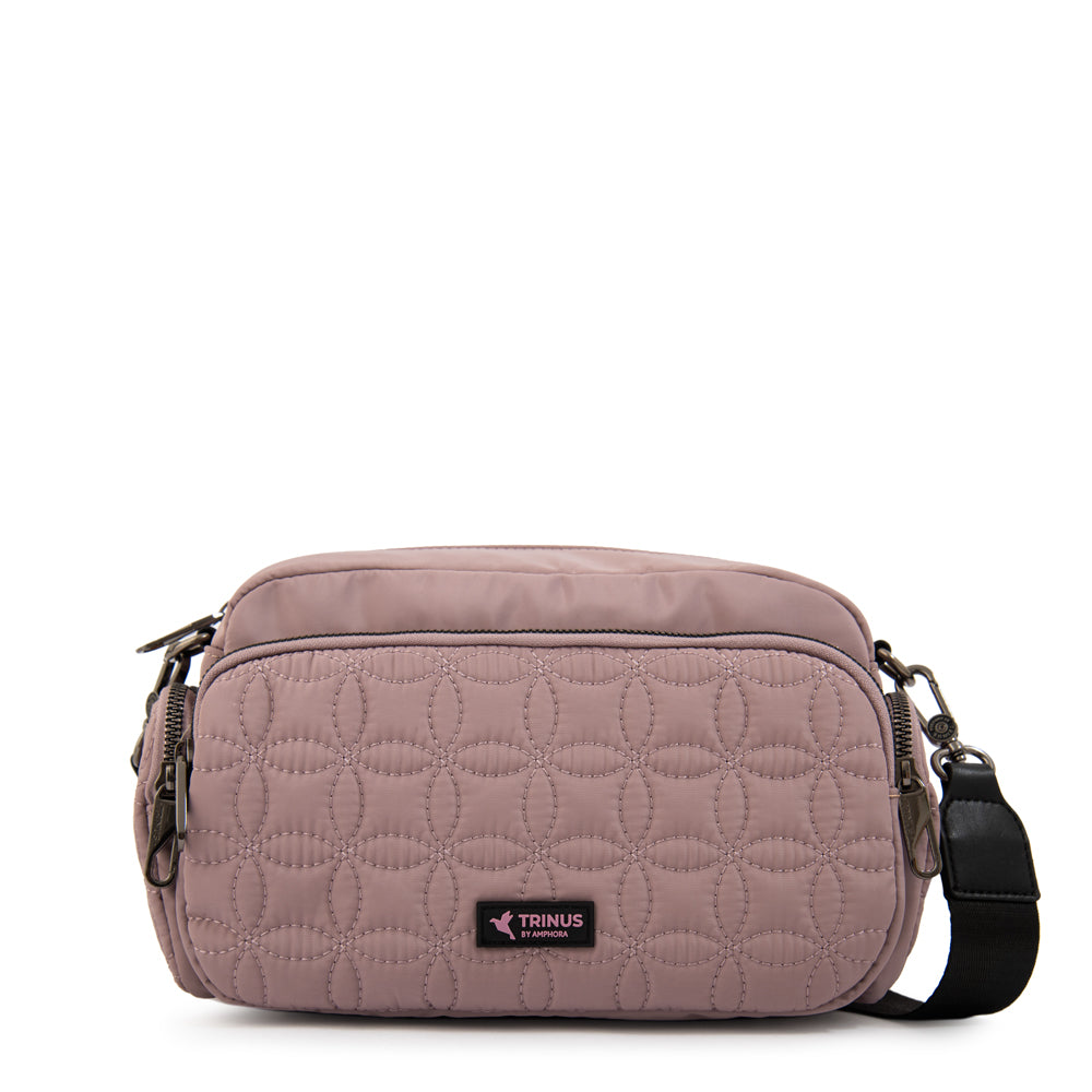 Cartera bandolera sahara pequeña rosa viejo