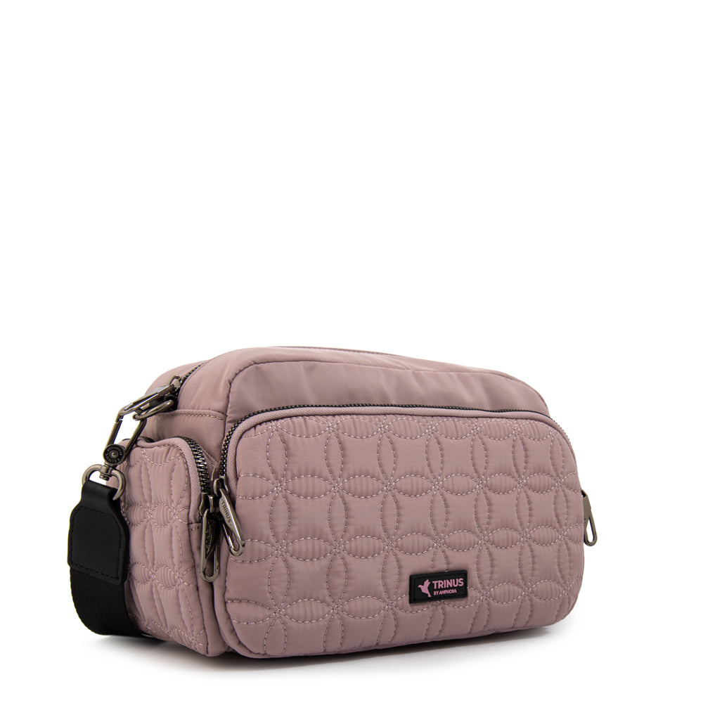Cartera bandolera sahara pequeña rosa viejo