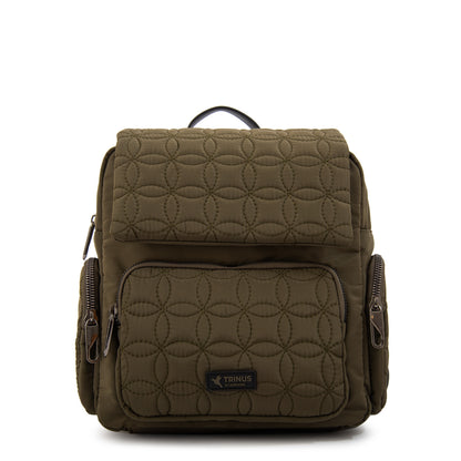 Mochila con tapa sahara pequeña verde oliva