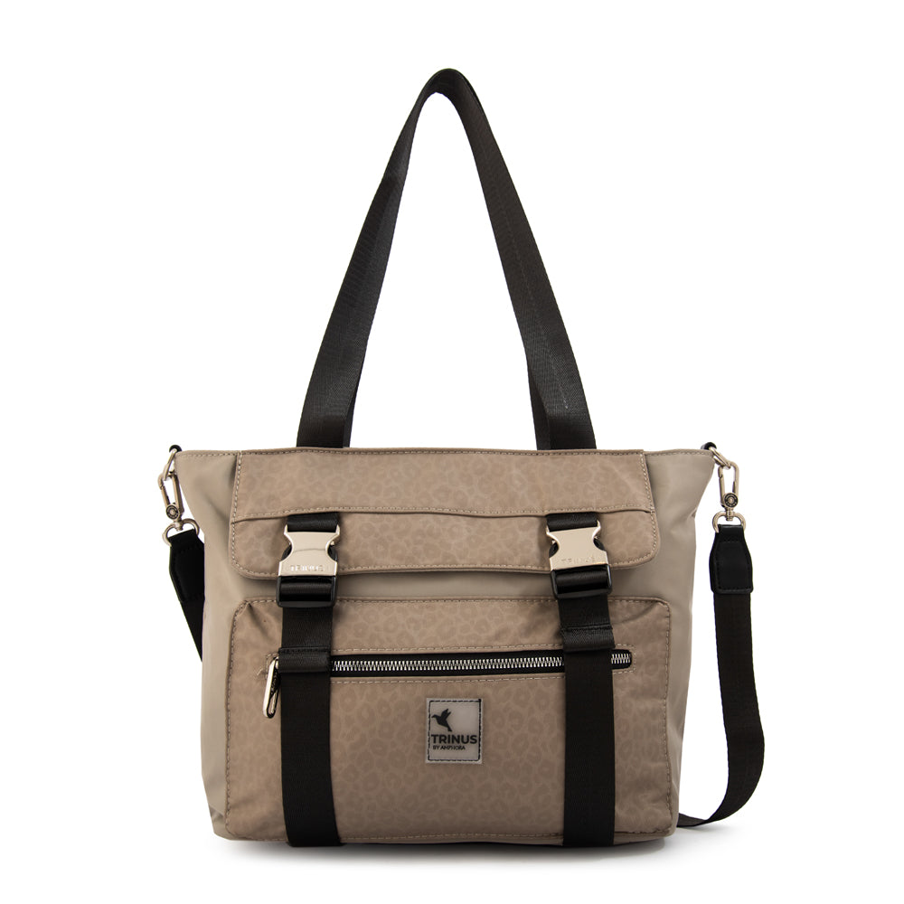 Cartera tote college grande taupe