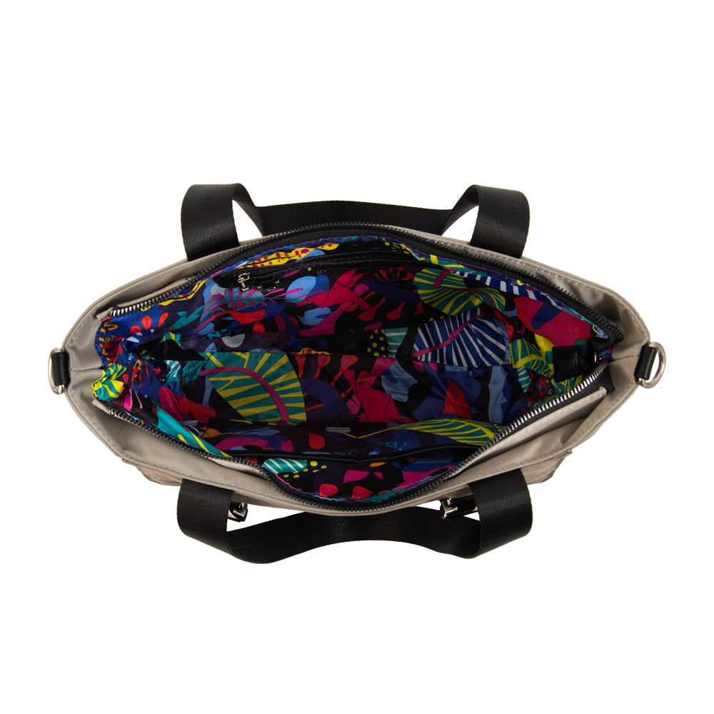 Cartera tote college grande taupe