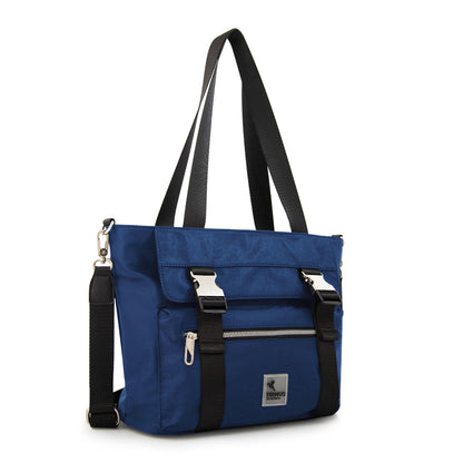 Cartera tote college grande azul