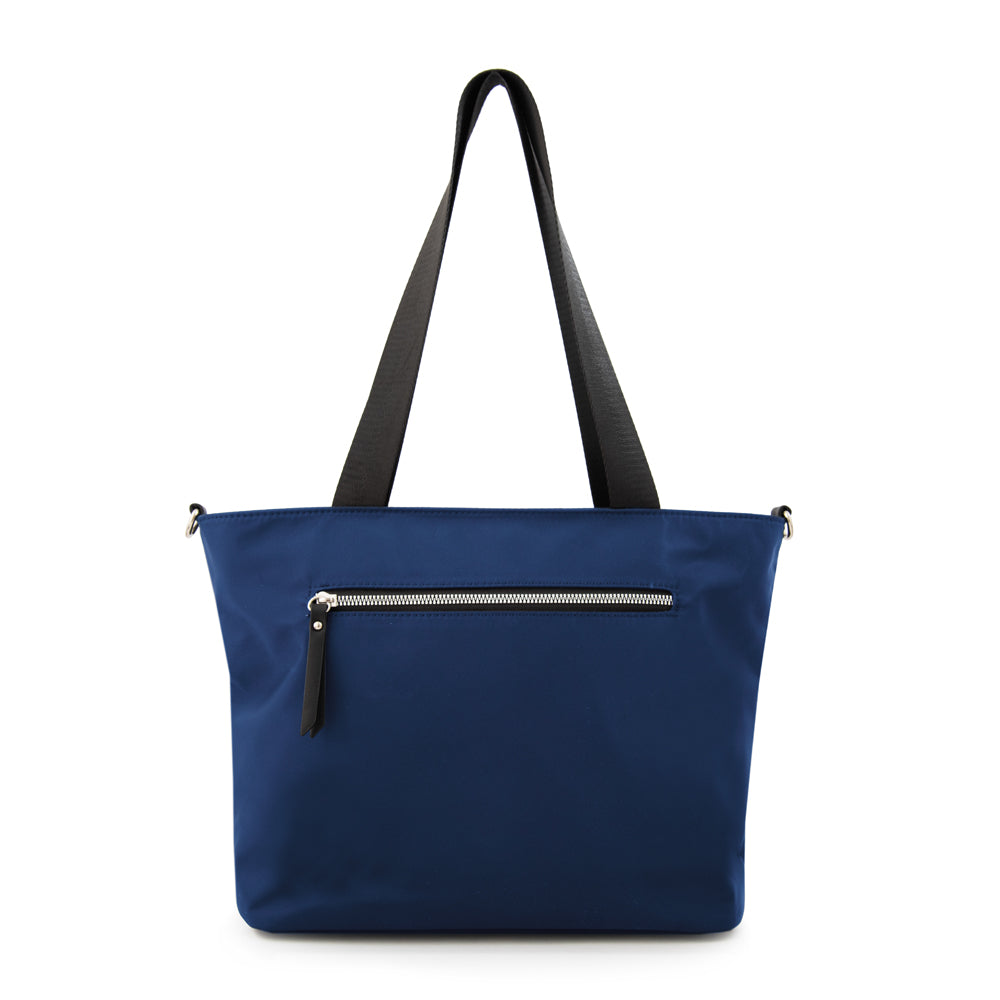 Cartera tote college grande azul
