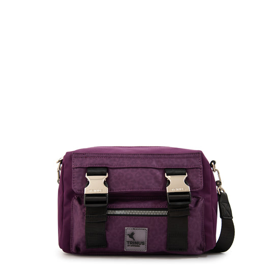 Cartera bandolera college pequeña morado