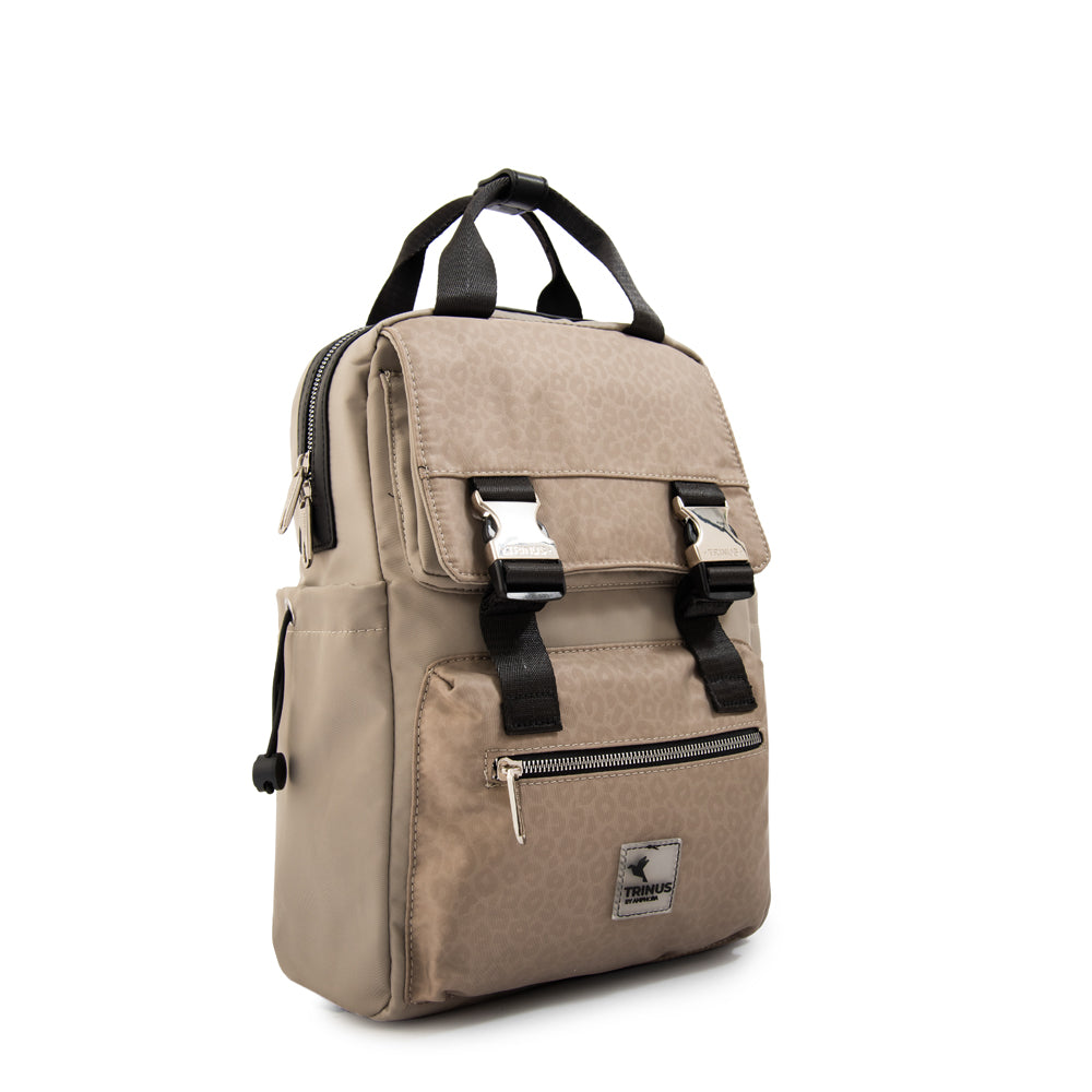 Mochila porta notebook college grande taupe