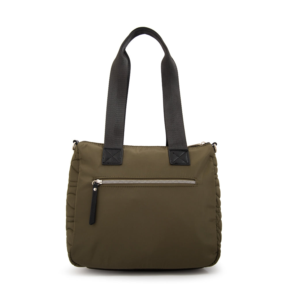Cartera tote ivanca grande verde oliva