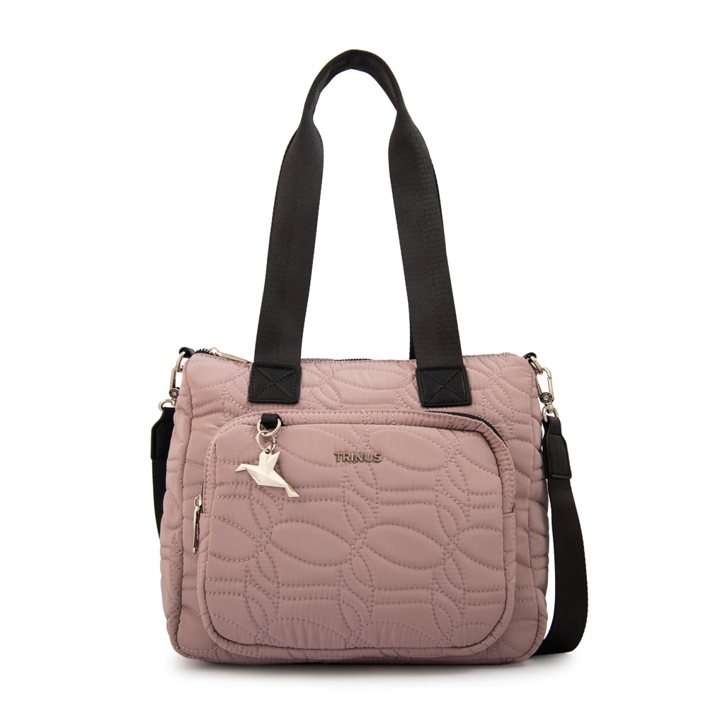 Cartera tote ivanca grande rosa viejo