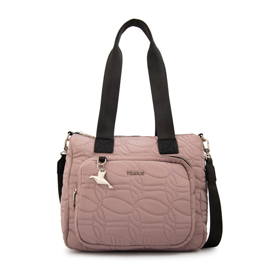 Cartera tote ivanca grande rosa viejo