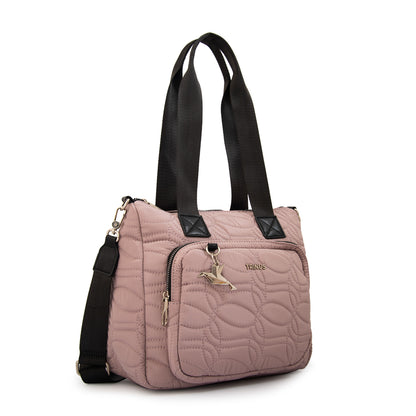 Cartera tote ivanca grande rosa viejo
