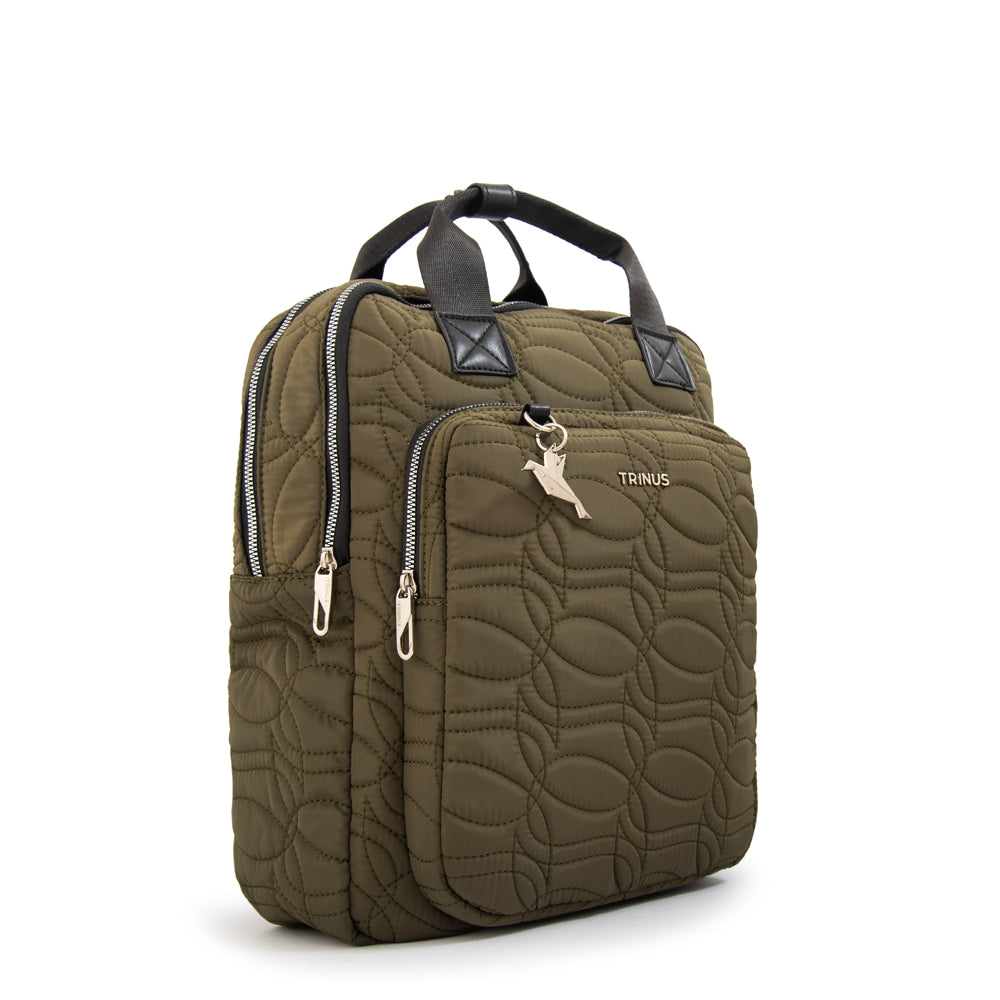 Mochila porta notebook ivanca grande verde oliva