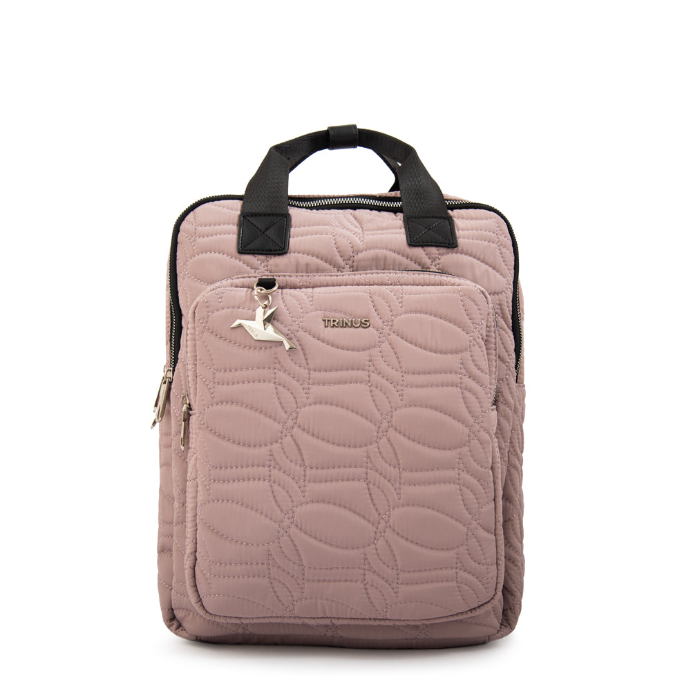 Mochila porta notebook ivanca grande rosa viejo