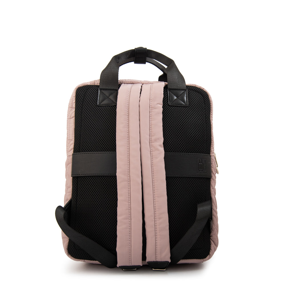 Mochila porta notebook ivanca grande rosa viejo