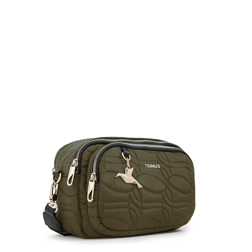 Cartera bandolera ivanca pequeña verde oliva