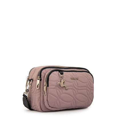 Cartera bandolera ivanca pequeña rosa viejo