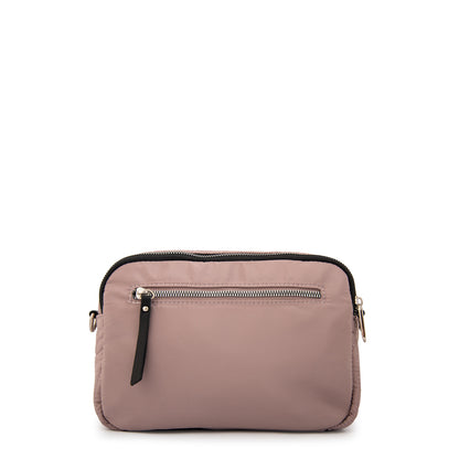 Cartera bandolera ivanca pequeña rosa viejo