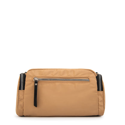 Cartera bandolera melania mediana beige oscuro