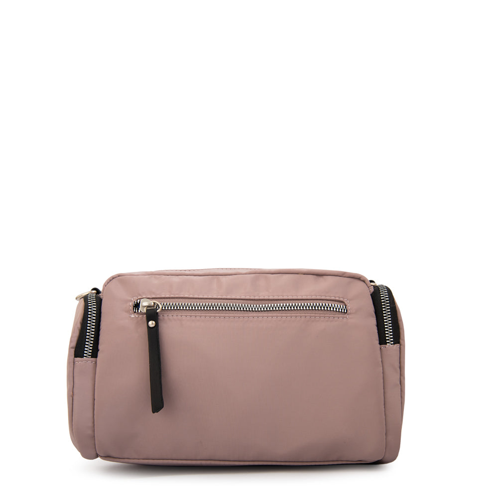 Cartera bandolera melania mediana rosa viejo