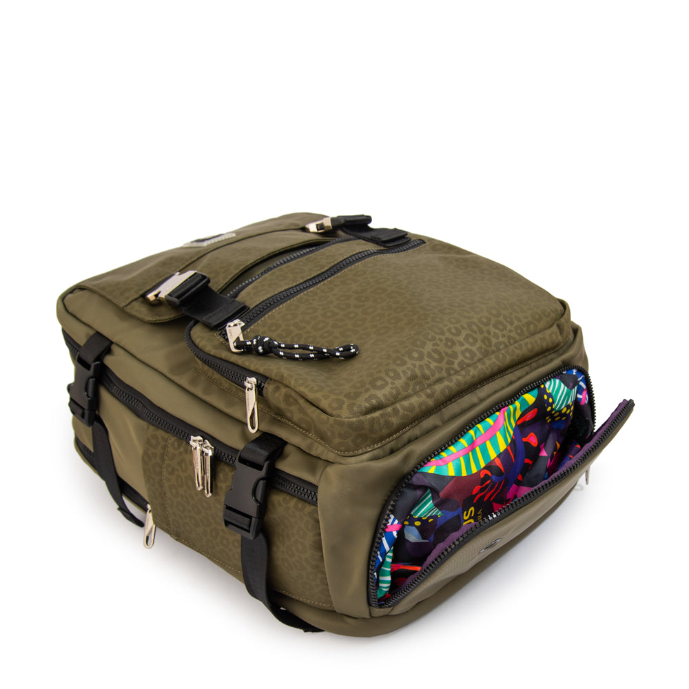 Mochila travel college verde oliva