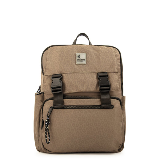 Mochila porta notebook college grande taupe