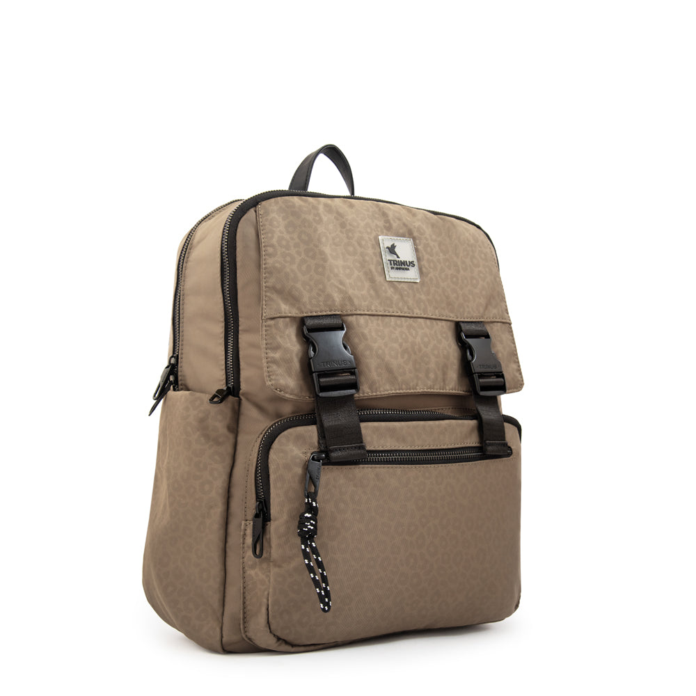 Mochila porta notebook college grande taupe