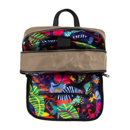 Mochila porta notebook college grande taupe