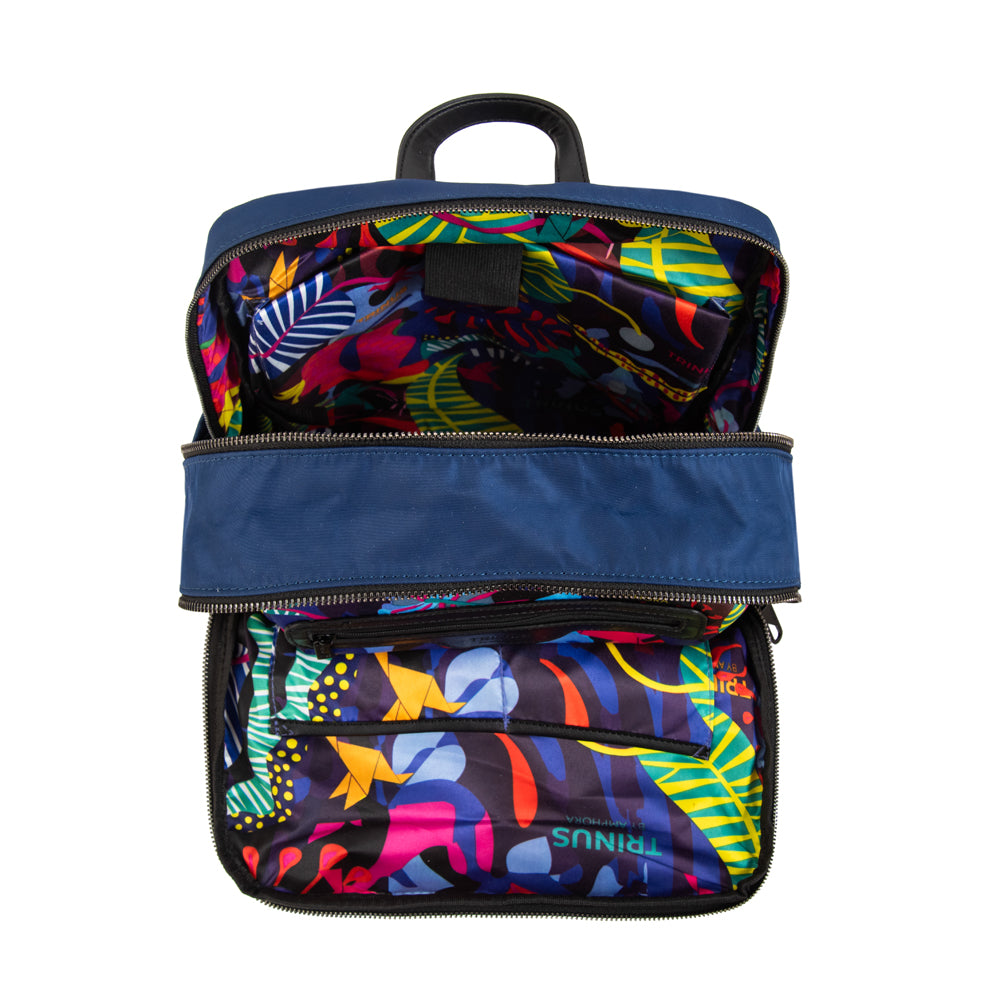 Mochila porta notebook college grande azul
