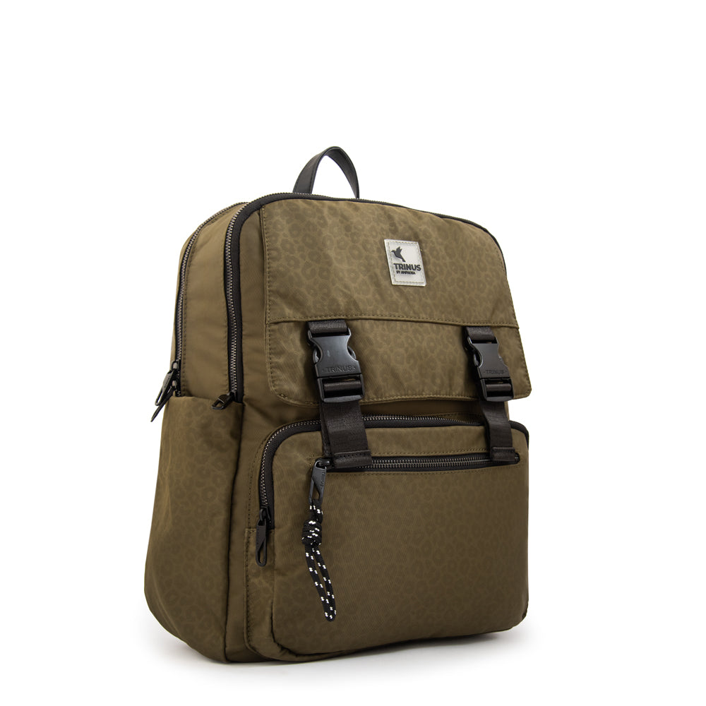 Mochila porta notebook college grande verde oliva