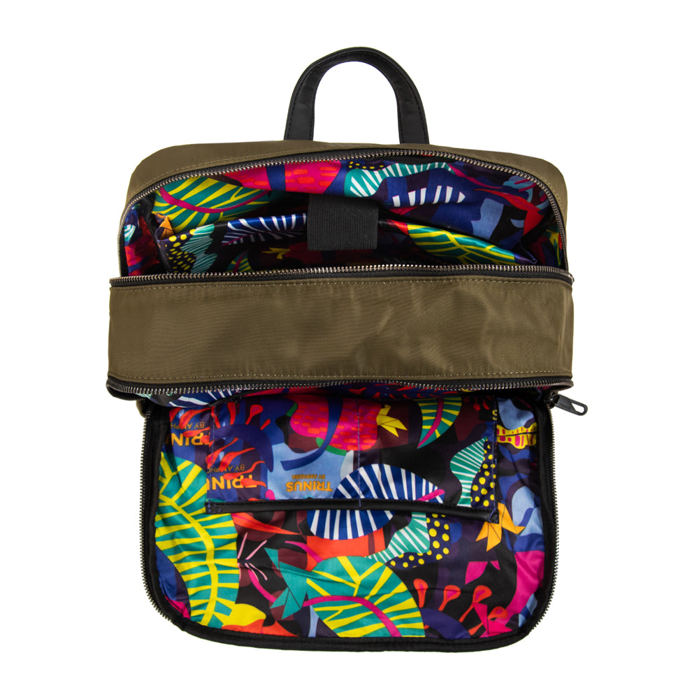 Mochila porta notebook college verde oliva