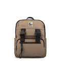 Mochila college mediana taupe