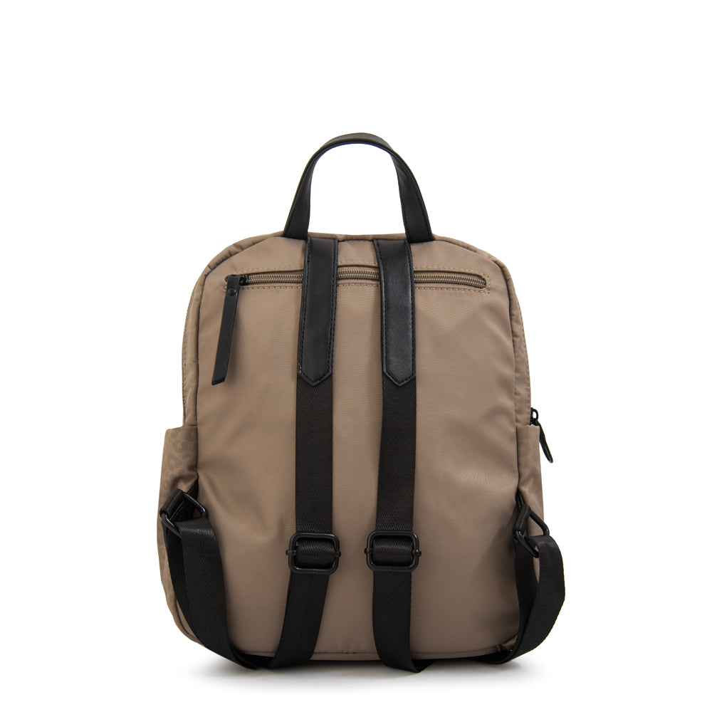 Mochila college mediana taupe