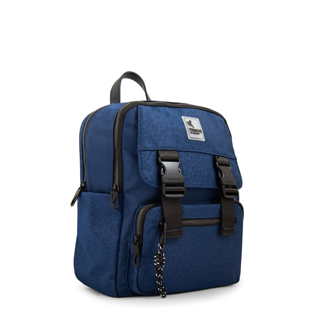 Mochila college mediana azul