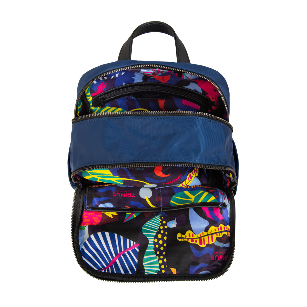 Mochila college mediana azul