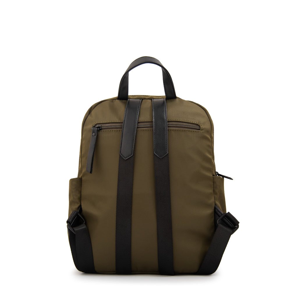 Mochila college mediana verde oliva