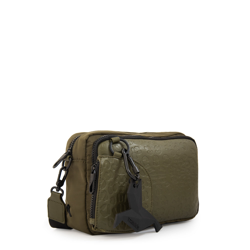 Cartera bandolera zelanda mediana verde oliva