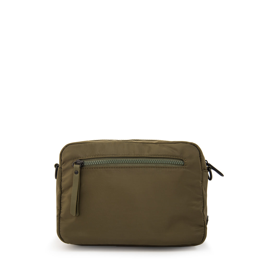 Cartera bandolera zelanda mediana verde oliva