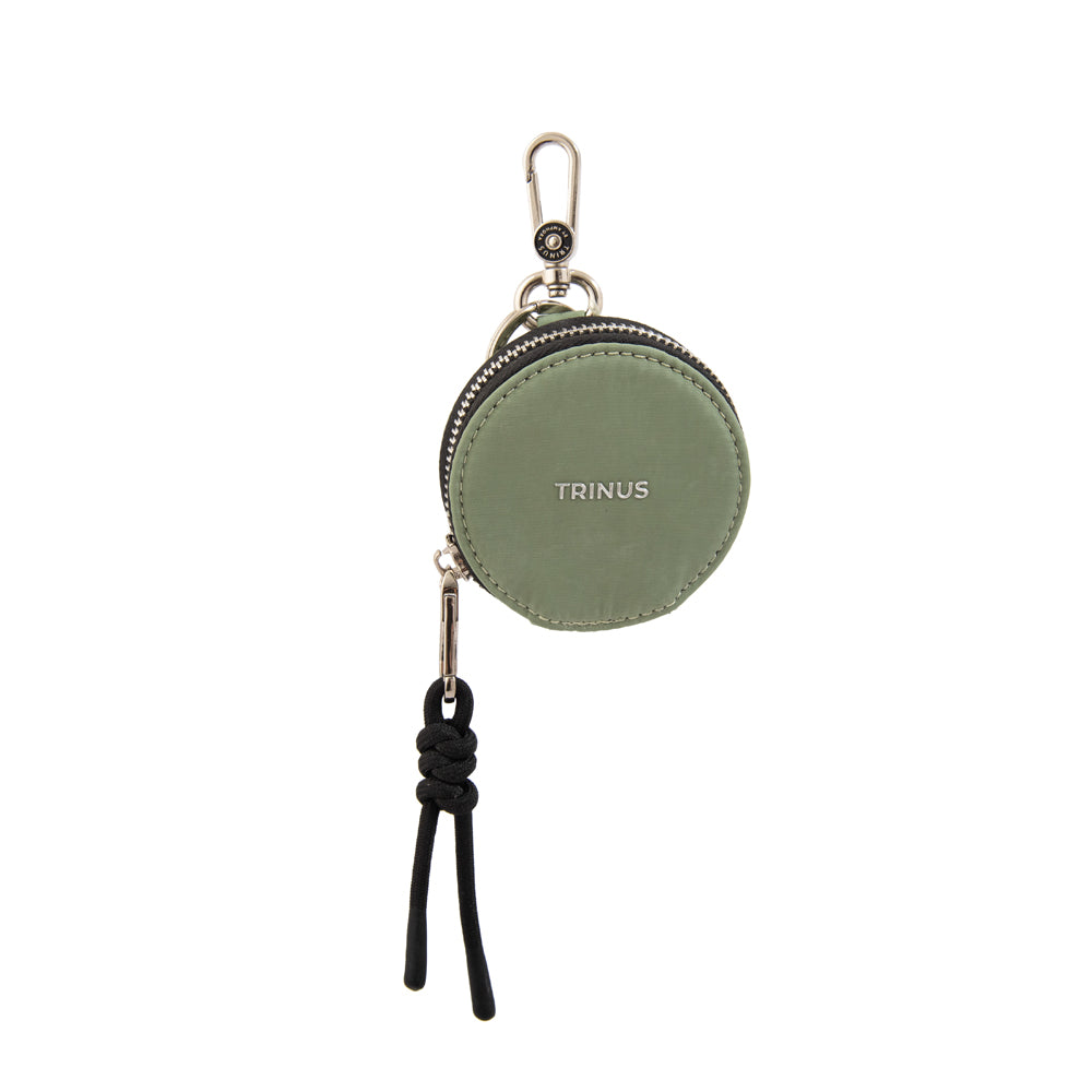 Llavero monedero tiara pequeña verde oliva